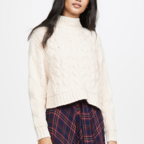 NWT Free People Cable Knit Sweater - Picture 7 of 9